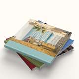 Azul Paz 28x28, Verde Olivo 28x28 y Terracota 28x28