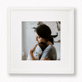 Marco 40x40 cm Blanco con tu foto - Pictoset