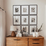 9 Marcos 30x37.5 cm Negros - Pictoset