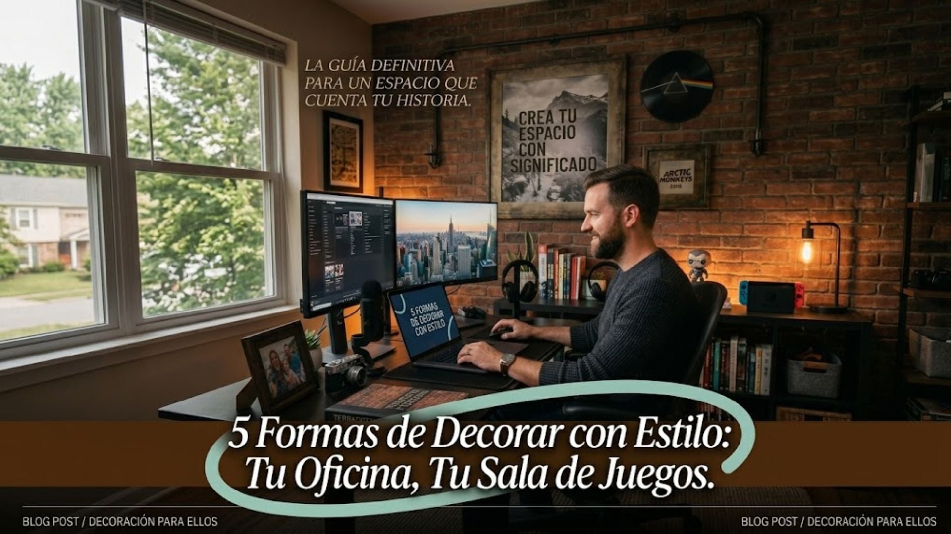 5 formas de decorar una oficina, estudio o sala de juegos con estilo