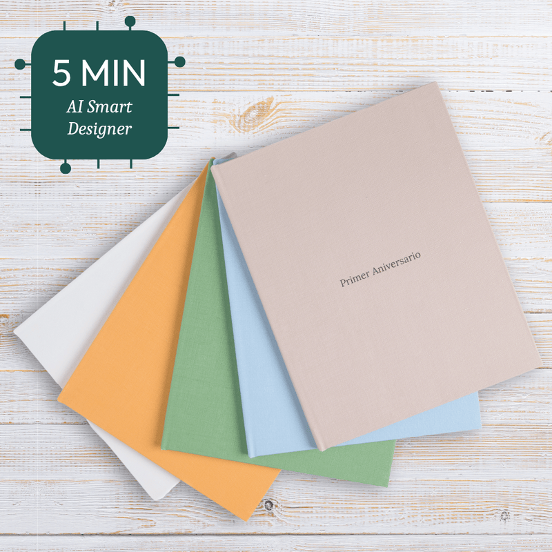 Álbum Premium - Pictoset. Portada en Tela Canvas. Color Series. Envío Gratis. Pasta Dura. Diseño con Inteligencia Artificial.