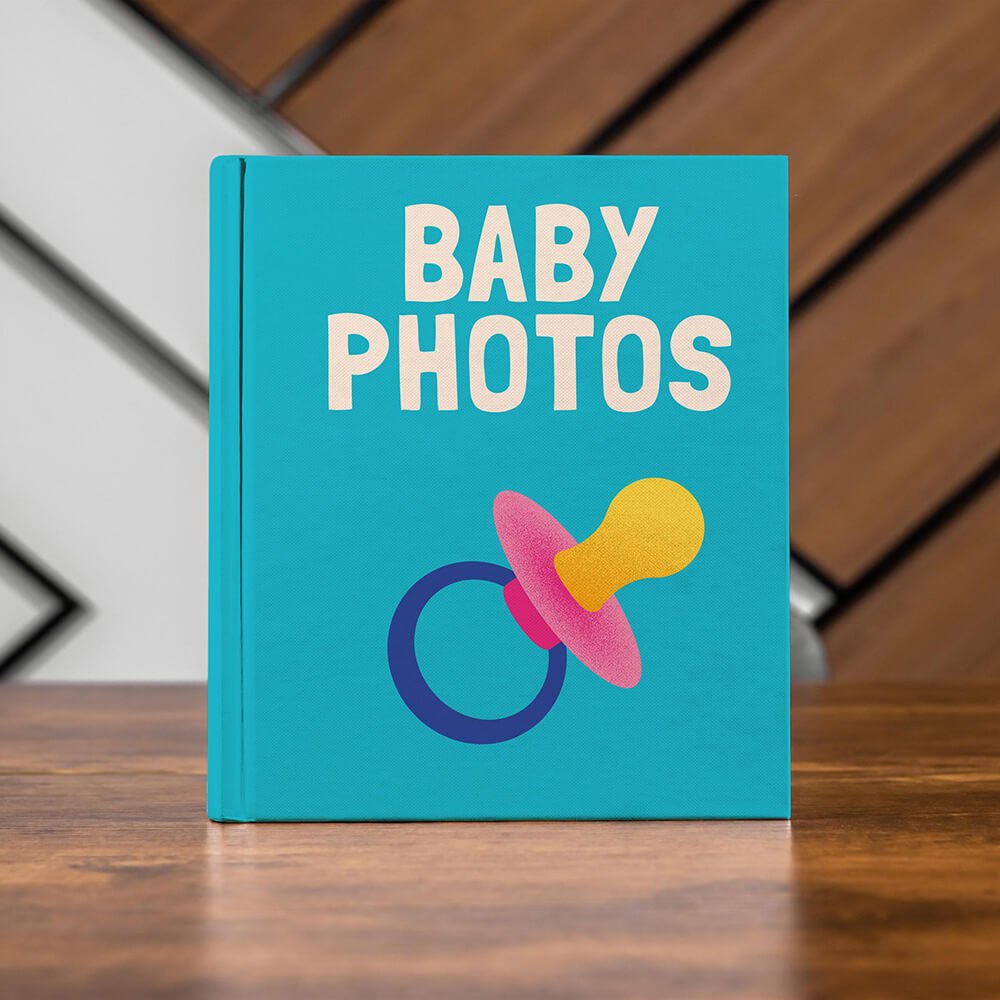 Álbum Travel Coffee Table - Pictoset Portada Prediseñadas Baby Photos Chupon fotos bebe