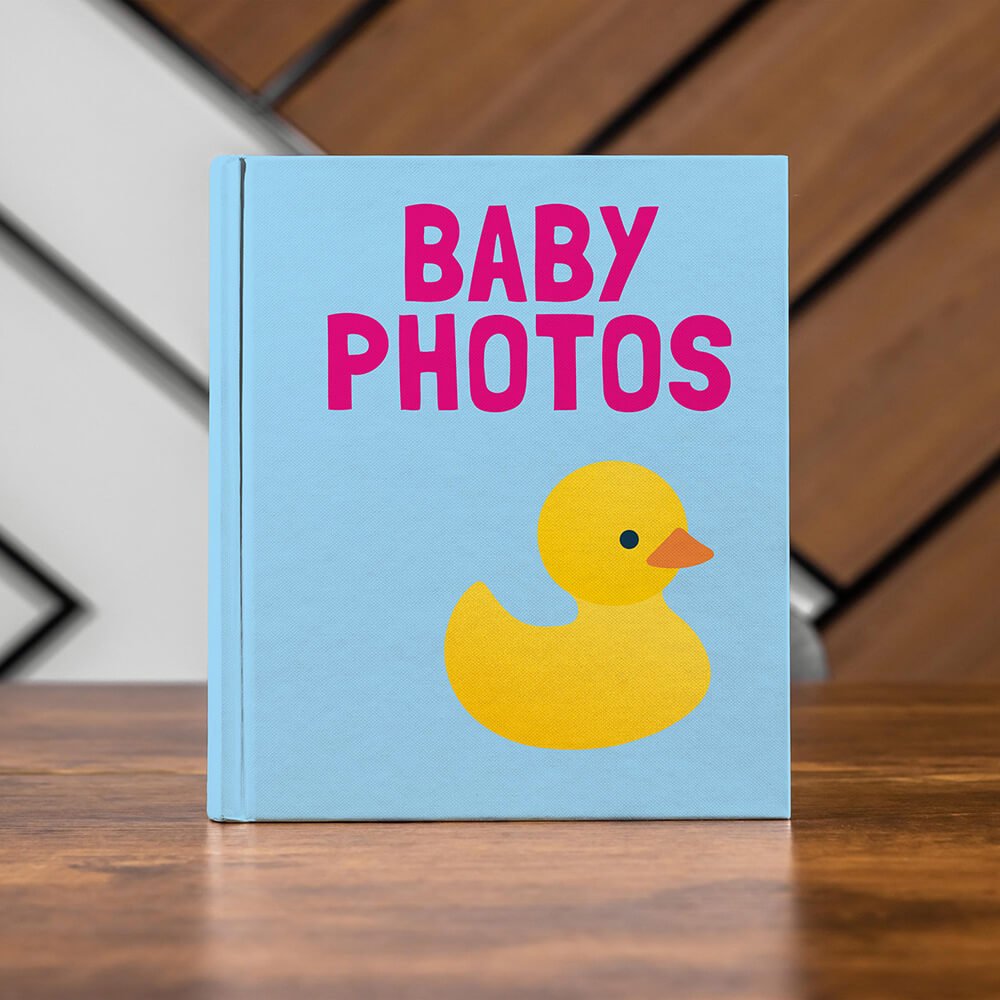 Álbum Travel Coffee Table - Pictoset Portada Prediseñadas Baby Photos Patito fotos bebe