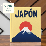 Álbum Travel Coffee Table - Pictoset Portada Paises Prediseñados. Paris, Croacia, Italia, Paris, Japón.