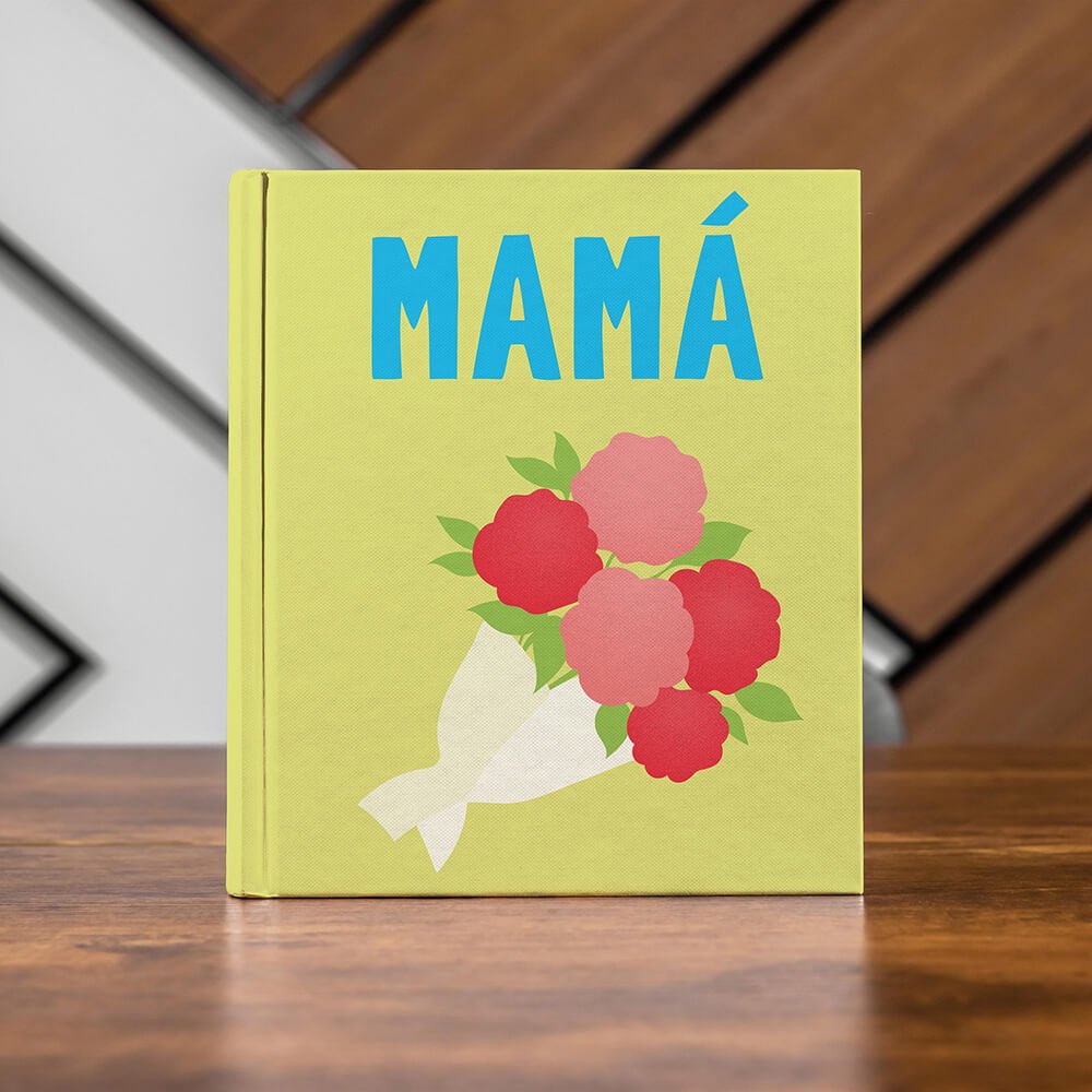 Álbum Travel Coffee Table - Pictoset Portada Prediseñadas Flores 1 Mamá o Regalo