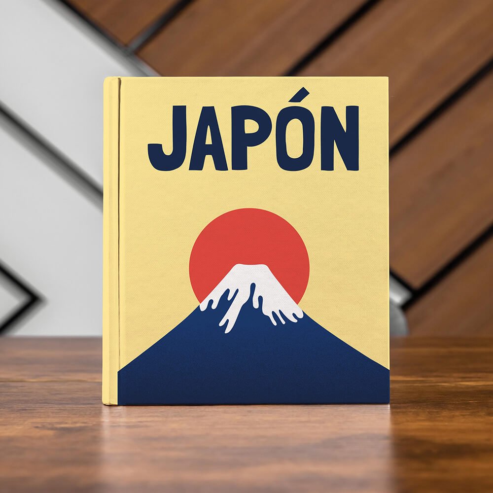 Álbum Travel Coffee Table - Pictoset Portada Prediseñadas Japón.