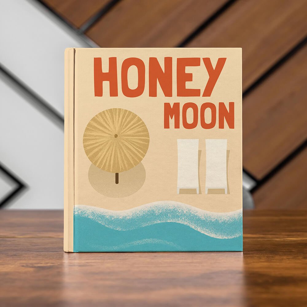 Álbum Travel Coffee Table - Pictoset Portada Prediseñadas como Playa / Honeymoon