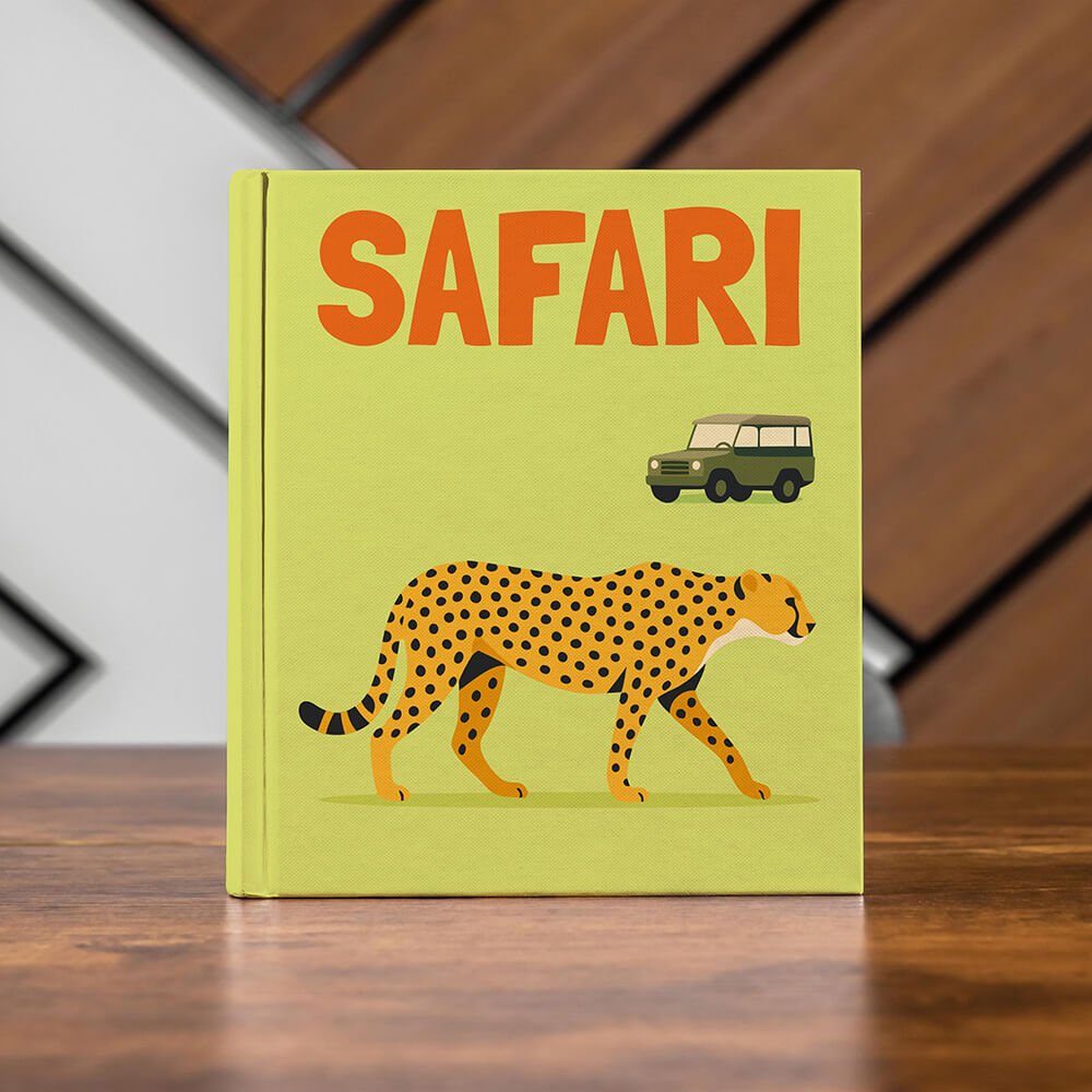 Álbum Travel Coffee Table - Pictoset Portada Prediseñadas como Safari