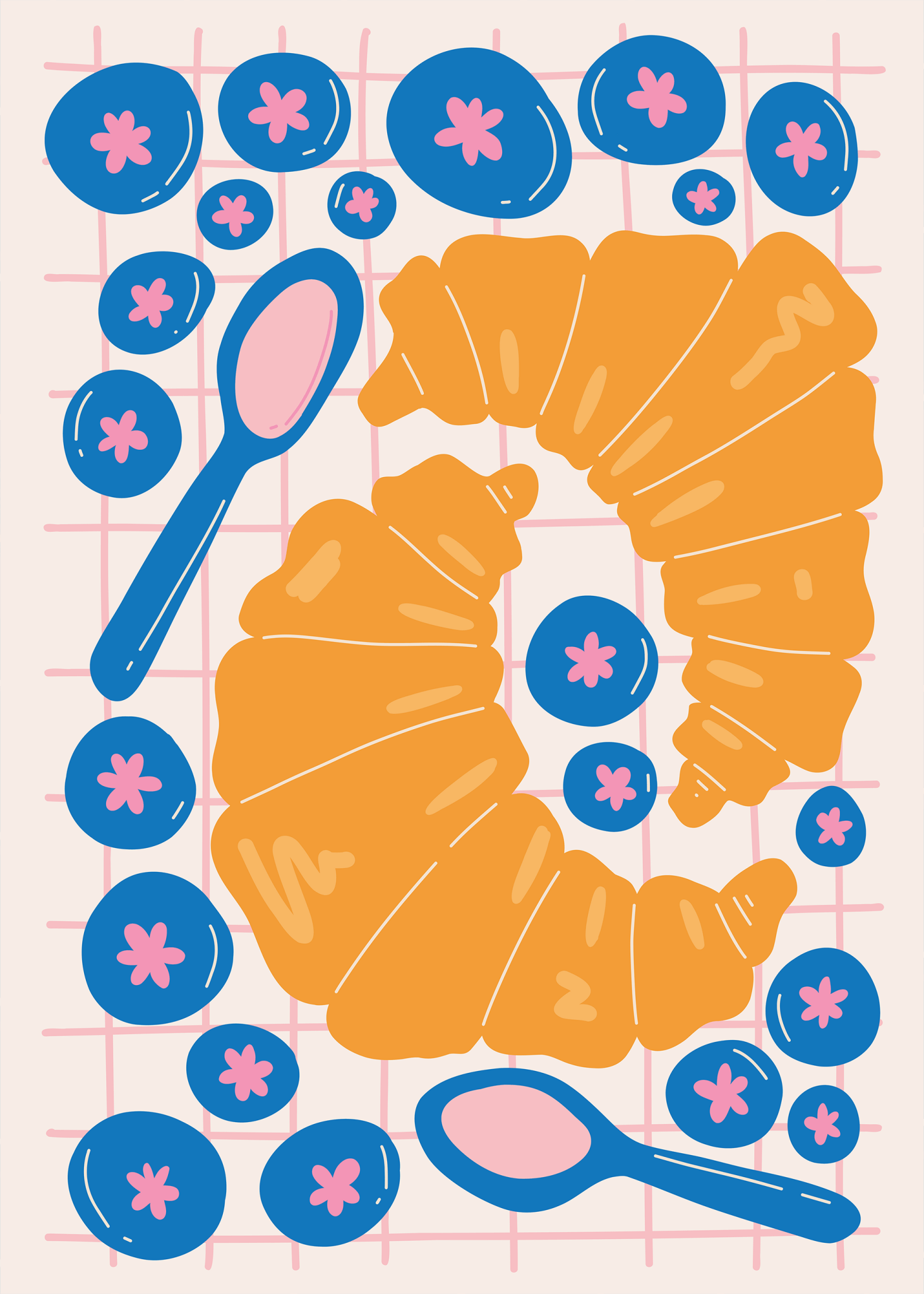 Cocina - Blueberry Croissants - Pictoset