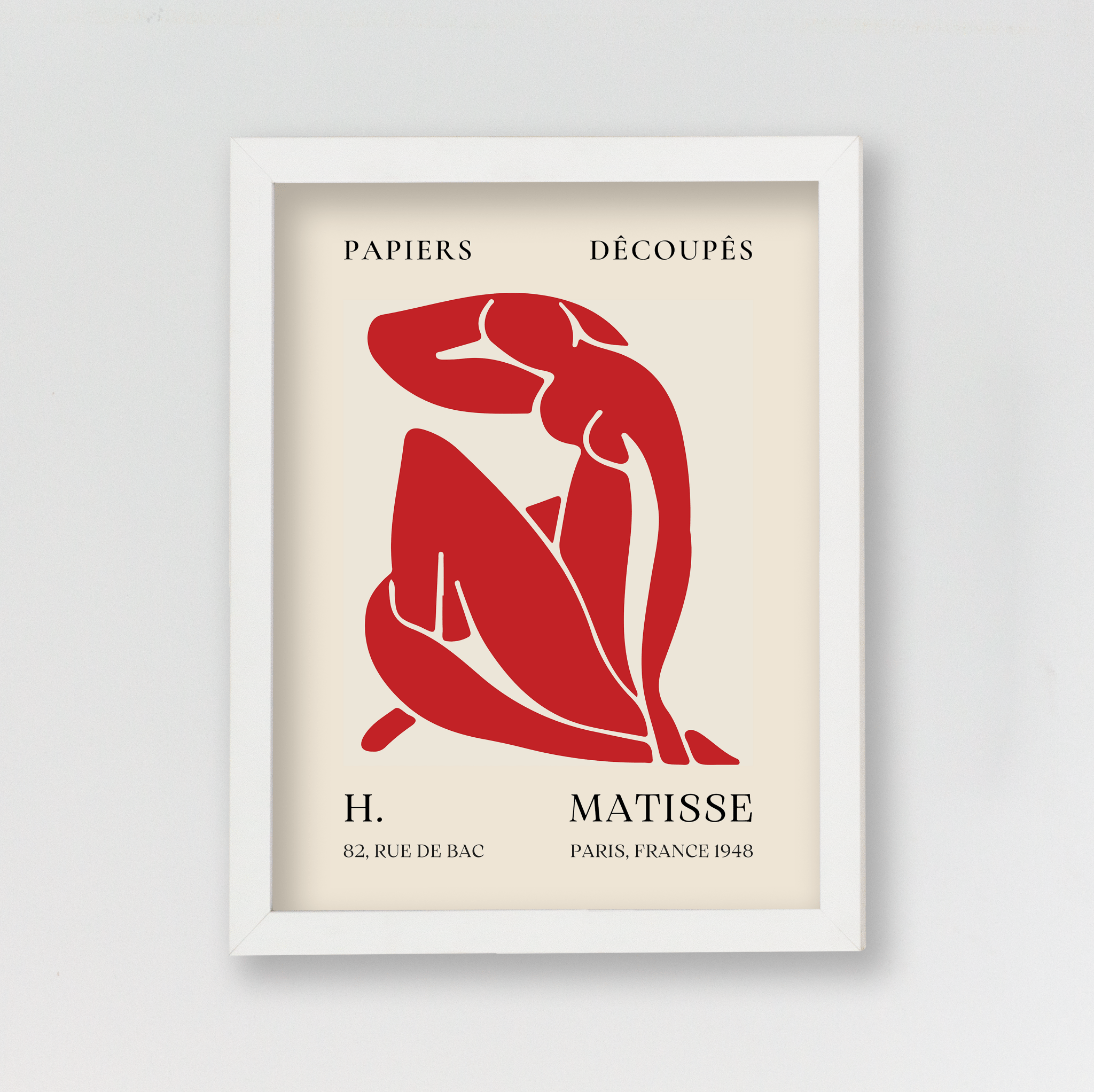 Matisse - Papiers Découpés Rojo - Pictoset