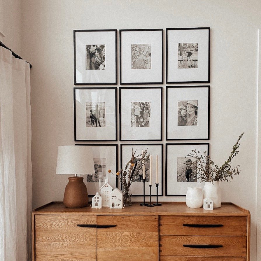 9 Marcos 30x37.5 cm Negros - Pictoset