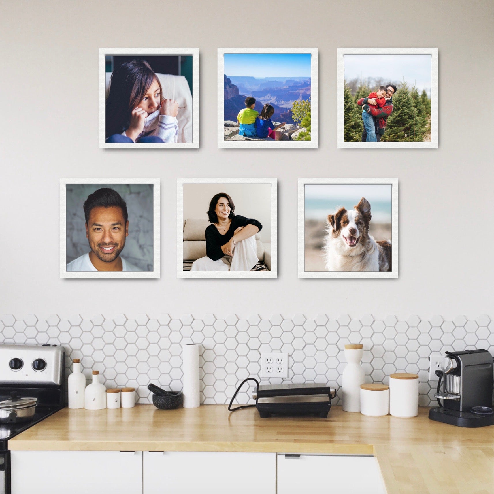 Voucher Frame Set 6 Fotos Original - Pictoset